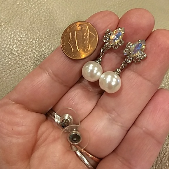 💞La Bella Earrings pearl and colorful stones❣️ - Picture 8 of 8